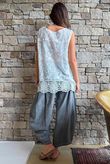 Veronica Embroidered Tank White